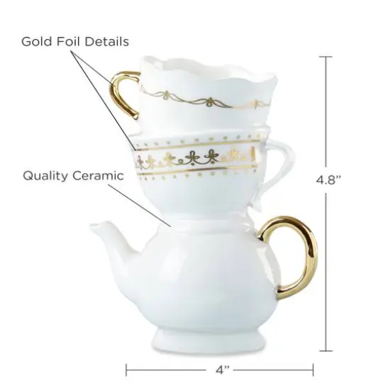 Kate Aspen&reg; Medium Tea Time Whimsy Ceramic Bud Vase {8}