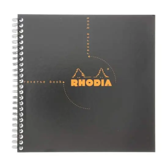 Rhodia&reg; Black Graph Reverse Book, 8.25" x 8.25" {1}