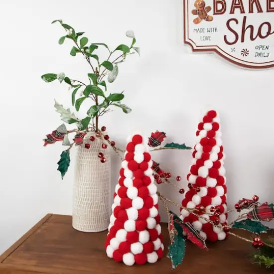 24" Green and White Snow Mistletoe Artificial Christmas Spray {7}