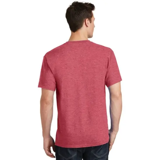 Port & Company&reg; Core Cotton Tall Men's Tee Heather Red {4}