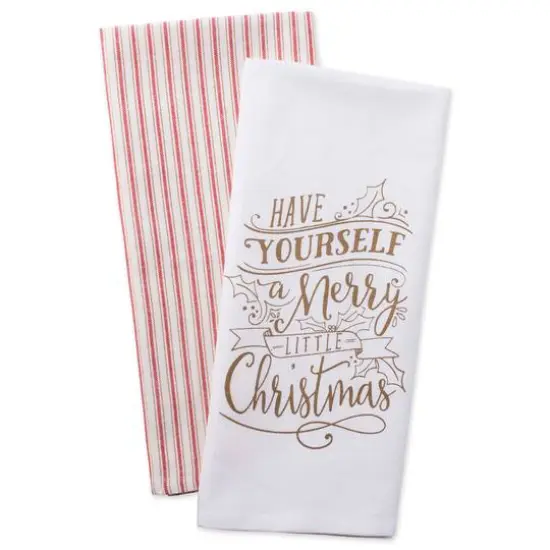 DII&reg; Assorted Merry Little Christmas Dishtowel Set {7}