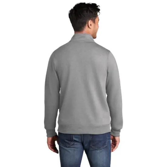 Port & Company® Core Fleece Cadet Full-Zip Adult Unisex Sweatshirt Athletic Heather {6}