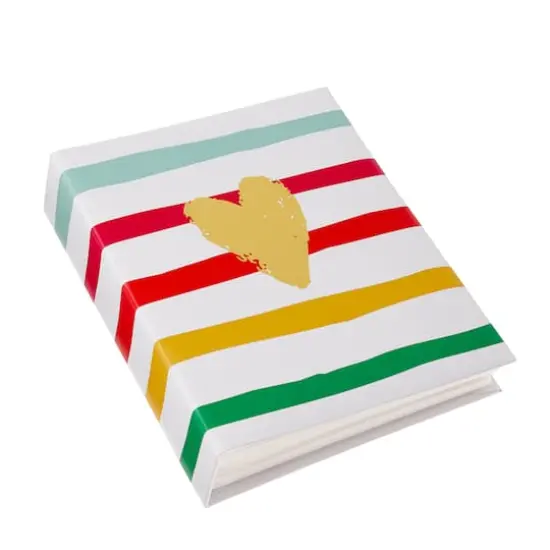Striped Heart Mini Photo Album by Recollections&reg; {1}