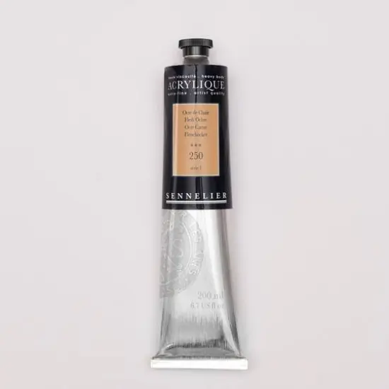 Sennelier Extra Fine Artists' Acrylic Paint, 200mL 250 Flesh Ochre {1}