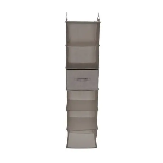 Household Essentials 6 Shelf Hanging Closet Organizer Silver {6}