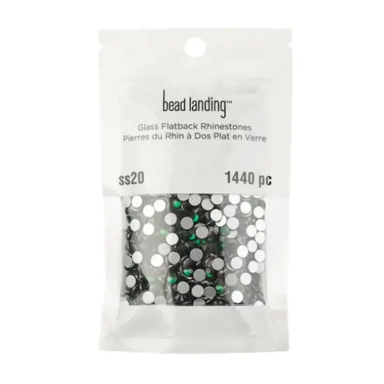 SS20 Glass Flatback Rhinestones by Bead Landing&trade; Emerald {4}