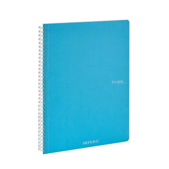 Fabriano&reg; EcoQua Original A4 Spiral-Bound Graph Notebook Turquoise {4}
