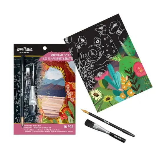 Brea Reese&trade; 6" x 8" Arch & Canyon Scratch Art Paper Pad {4}