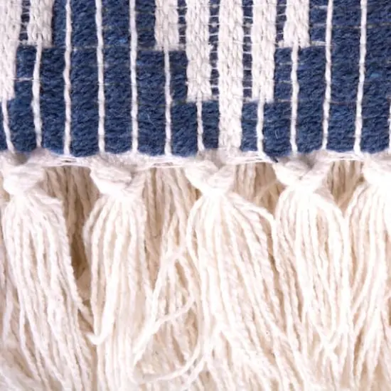 DII&reg; French Blue & Stone Colby Southwest Throw {5}