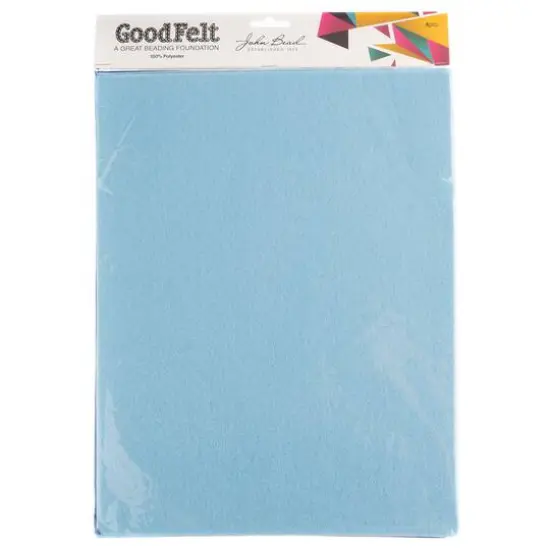 John Bead GoodFelt Beading Foundation, 8.5 x 11", 4ct. Blue/Light Blue {4}