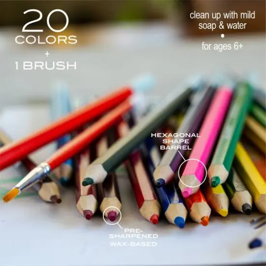 Hello, Artist!&trade; 21-Piece Watercolor Pencil Set {4}