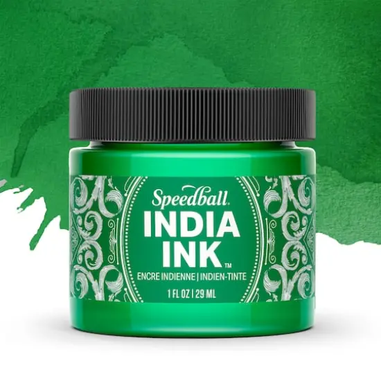 Speedball&reg; 1oz. India Ink Bright Emerald {3}