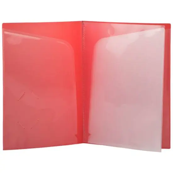 JAM Paper Heavy Duty Plastic High Pocket Organizer Ivory {2}