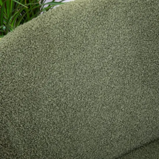 Hello Honey&reg; Bowery Boucle Upholstered Accent Arm Chair Dark Green {4}