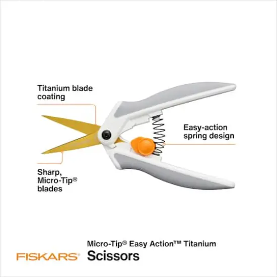 Fiskars&reg; Easy Action&trade; No.5 Micro-Tip&reg; Titanium Scissors {4}