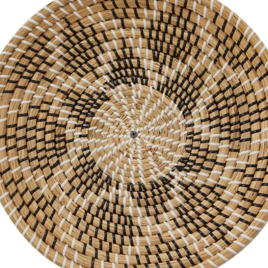 Brown Seagrass Bohemian Wall Decor, Set of 5 13", 19", 16", 14" {6}
