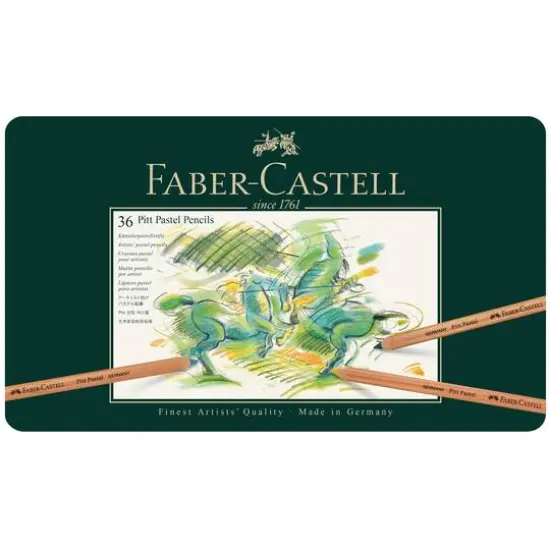 Faber-Castell Pitt 36 Color Pastel Pencil Set {1}