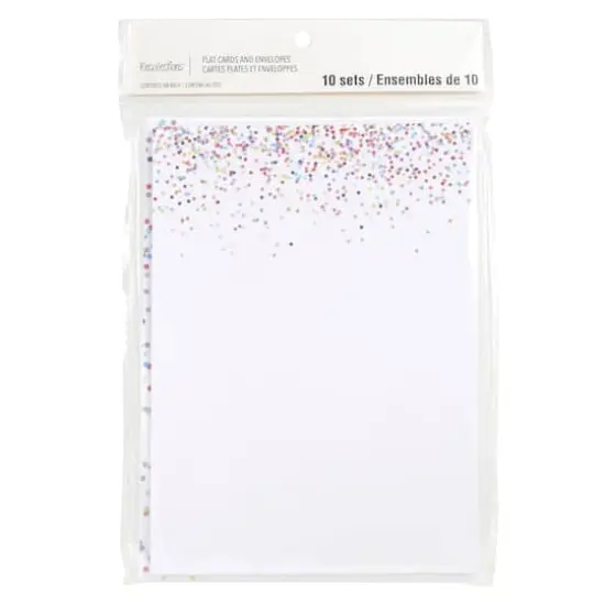Confetti Flat Cards & Envelopes by Recollections&trade;, 5" x 7" {1}