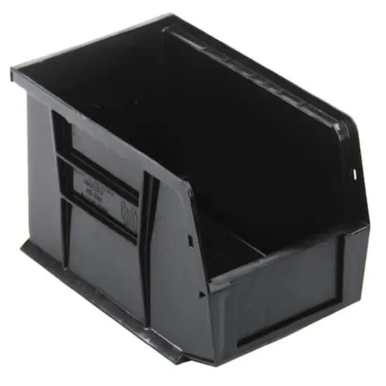 Quantum Storage Systems&reg; Black 9.25" x 6" x 5" ULTRA Stack & Hang Bins, 12ct. {1}