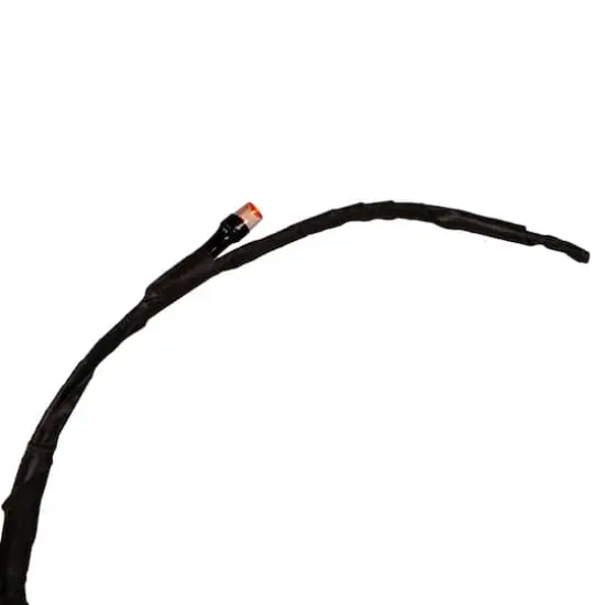 24" LED Lighted Black Weeping Halloween Twig Tree, Orange Lights {6}