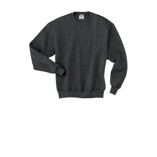 JERZEES® Super Sweats® NuBlend® Crewneck Sweatshirt Black Heather {1}