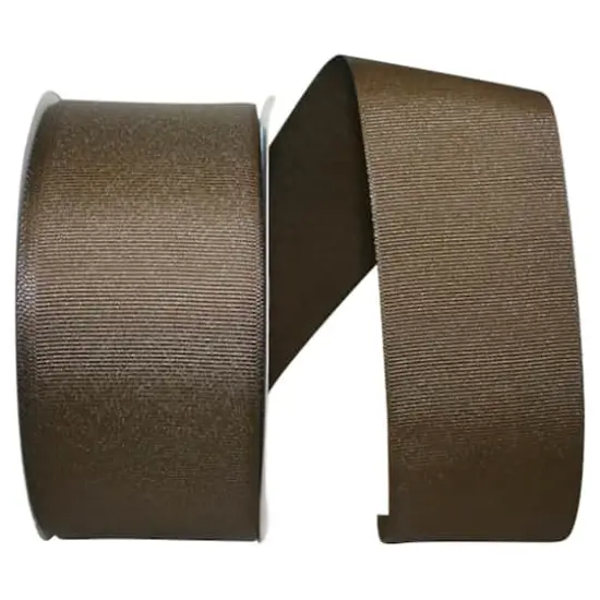JAM Paper 2.25" Grosgrain Texture Ribbon Brown {1}