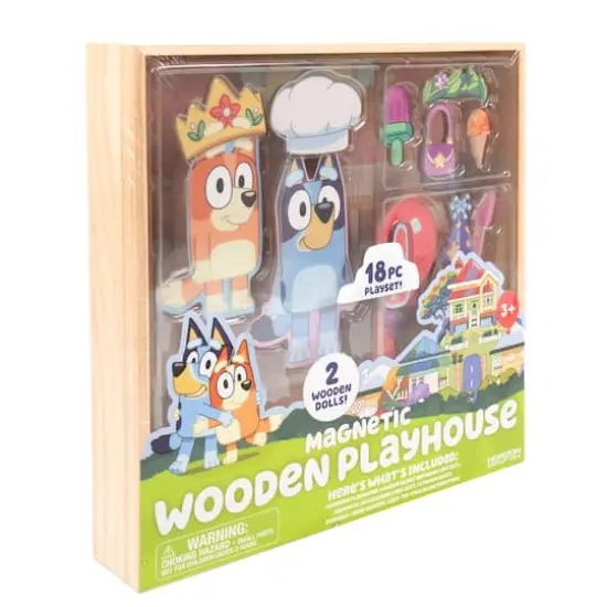Bluey Magnetic Wooden Playhouse Set {5}