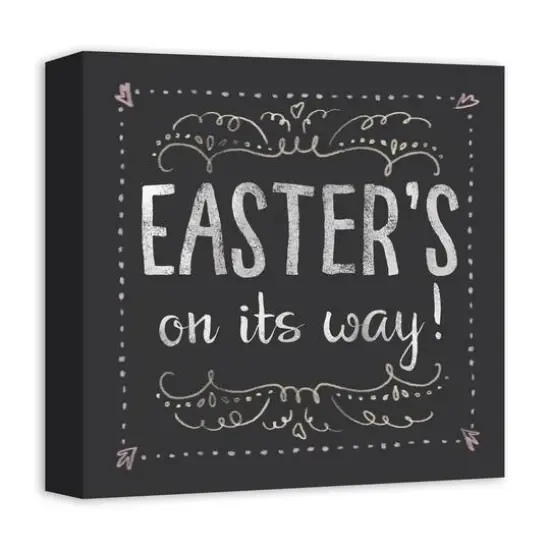 Easter Chalk Canvas Wall Art {3}
