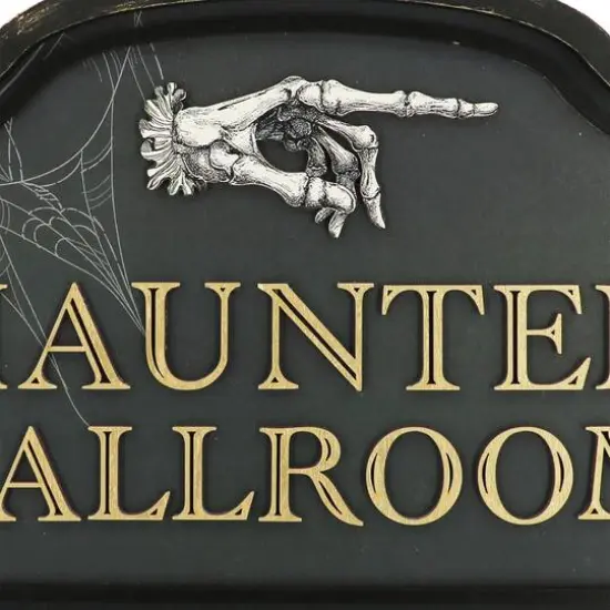 10" Black Haunted Ballroom Wall Sign by Ashland&reg; {3}