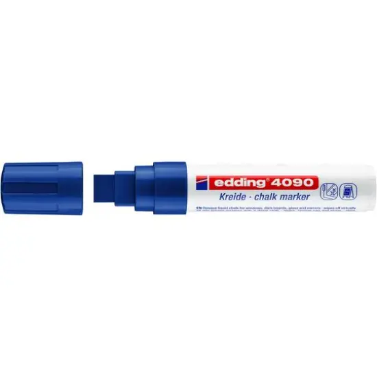 edding&reg; 4090 Jumbo Chalk Marker Blue {4}