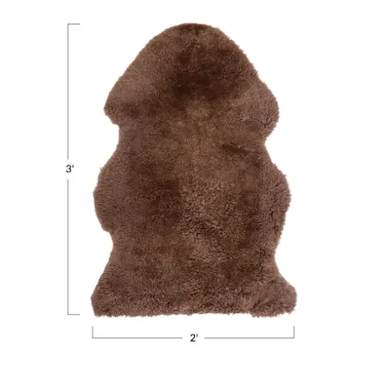 Hello Honey&reg; Mink Colored Shorn Sheepskin Rug {3}