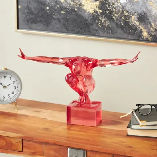 19" Posing Decorative Sculpture Pink {9}