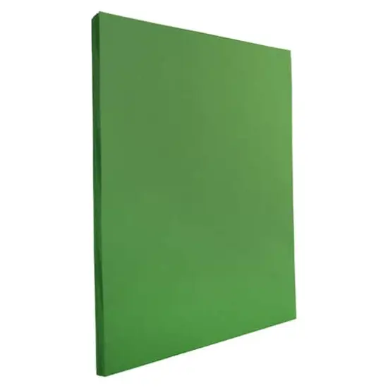 JAM Paper 8.5" x 11" Letter Paper & Envelopes #10 Business Stationery Set, 100ct. Green Brite Hue {5}