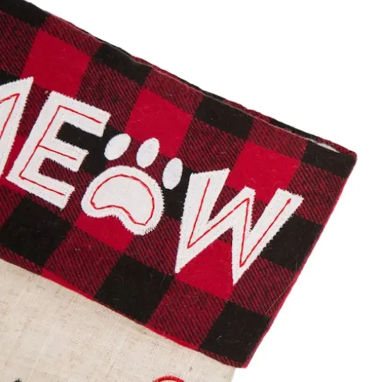 Glitzhome&reg; 21" LED Cat Christmas Stockings, 2ct. {5}