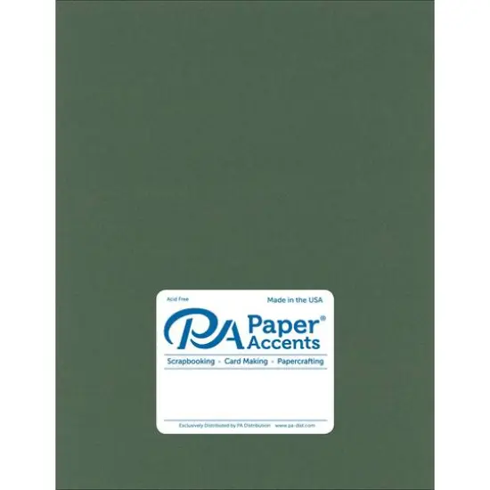 PA Paper&trade; Accents 8.5" x 11" Pearlized 105lb. Cardstock, 25 Sheets Moss {1}