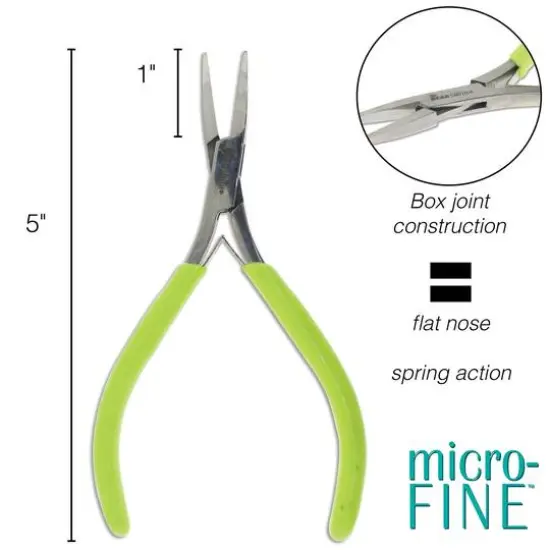 The Beadsmith&reg; Micro-Fine&trade; Flat Nose Pliers {4}
