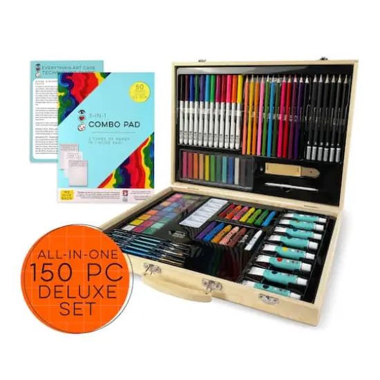 Everything Art Wooden Artist Case Deluxe Set {4}