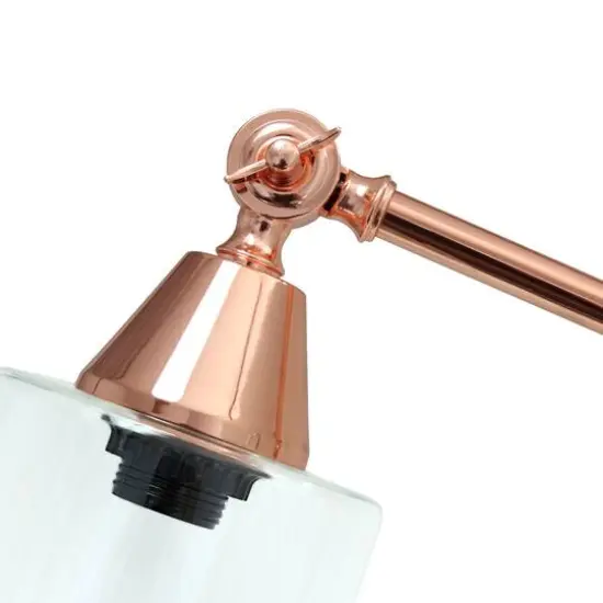 Lalia Home 2.5ft. Vertically Adjustable Desk Lamp Rose Gold {7}