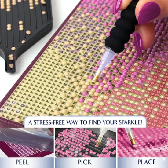 ArtSkills® Brilliant Art Spring Waterfall Stretched Canvas Diamond Painting Kit {5}