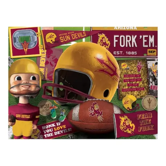 College Team Retro Series 500 Piece Puzzle Arizona State Sun Devils {5}