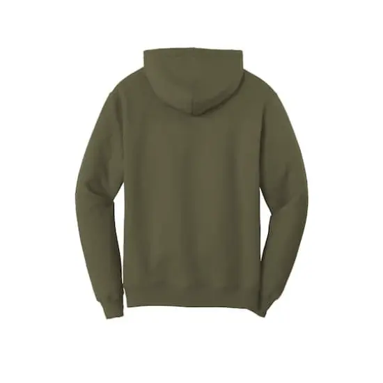 Port & Company&reg; Darks Core Fleece Pullover Hooded Sweatshirt Olive Drab Green {5}
