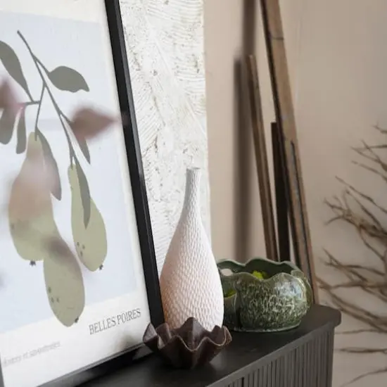 Hello Honey&reg; 27.5" Pear Design Framed Textured Paper Wall Decoration {4}