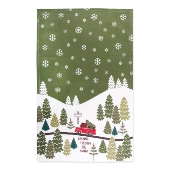 DII&reg; Christmas Tree Farm Dishtowel Set {7}