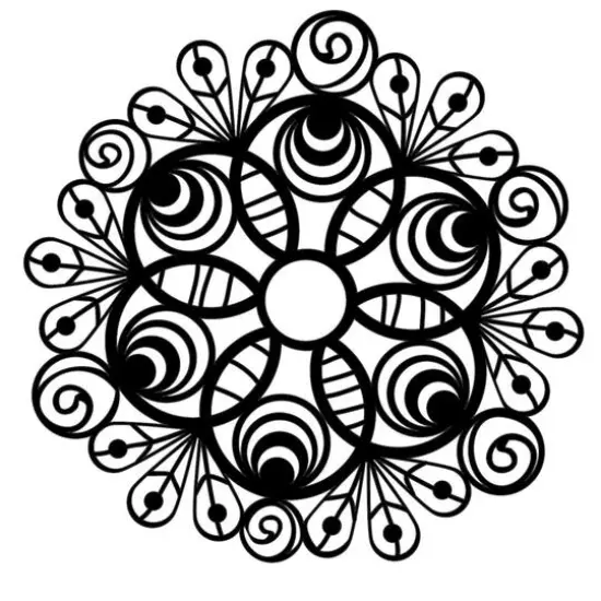 The Crafter's Workshop Peacock Doily Stencil {1}