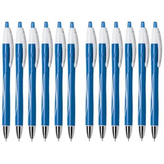 BIC&reg; Glide&trade; Exact Blue Fine Point 0.7mm Retractable Ball Point Pens, 12ct. {3}