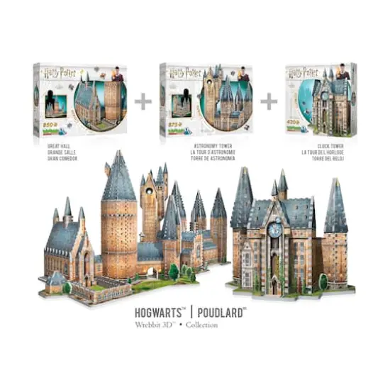 Harry Potter Collection - Hogwarts - Clock Tower 3D Puzzle: 420 Pcs {11}