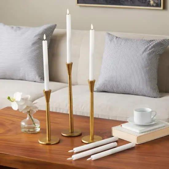 11" Flameless Wax Candles with Remote Control, 6ct. White {9}