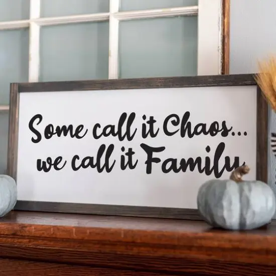 Leisure Arts&reg; Vinyl Matte Black We Call It Family Decal {3}