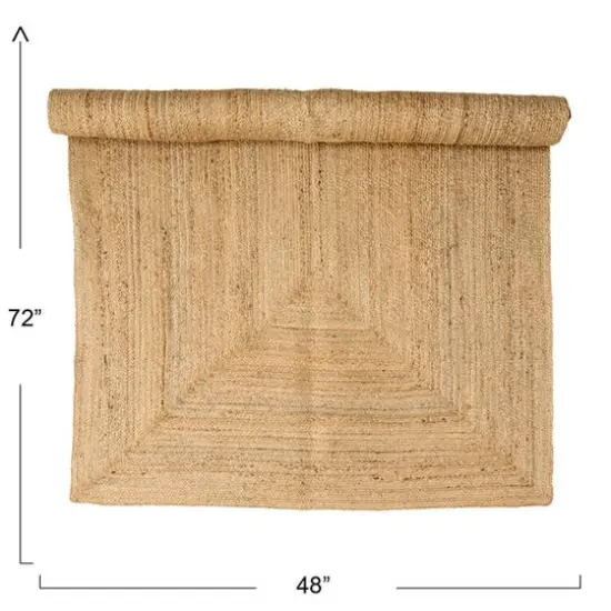 Hello Honey&reg; Natural Boho Woven Seagrass Rug, 72" x 48" {7}