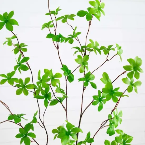 5ft. Potted Artificial Minimalist Enkianthus Tree {4}